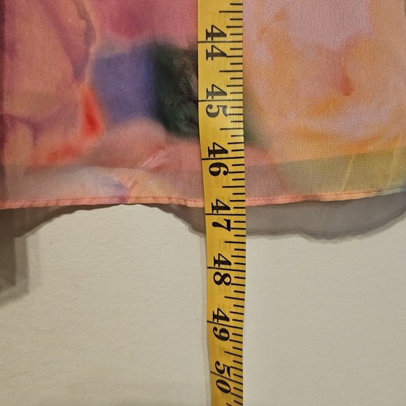 Vince Camuto Women Dress Size 10 Fits Medium Midi Floral Round Neck Short Sleeve - Picture 4 of 9